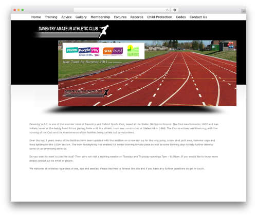 Altantis WordPress website theme - daventryaac.com