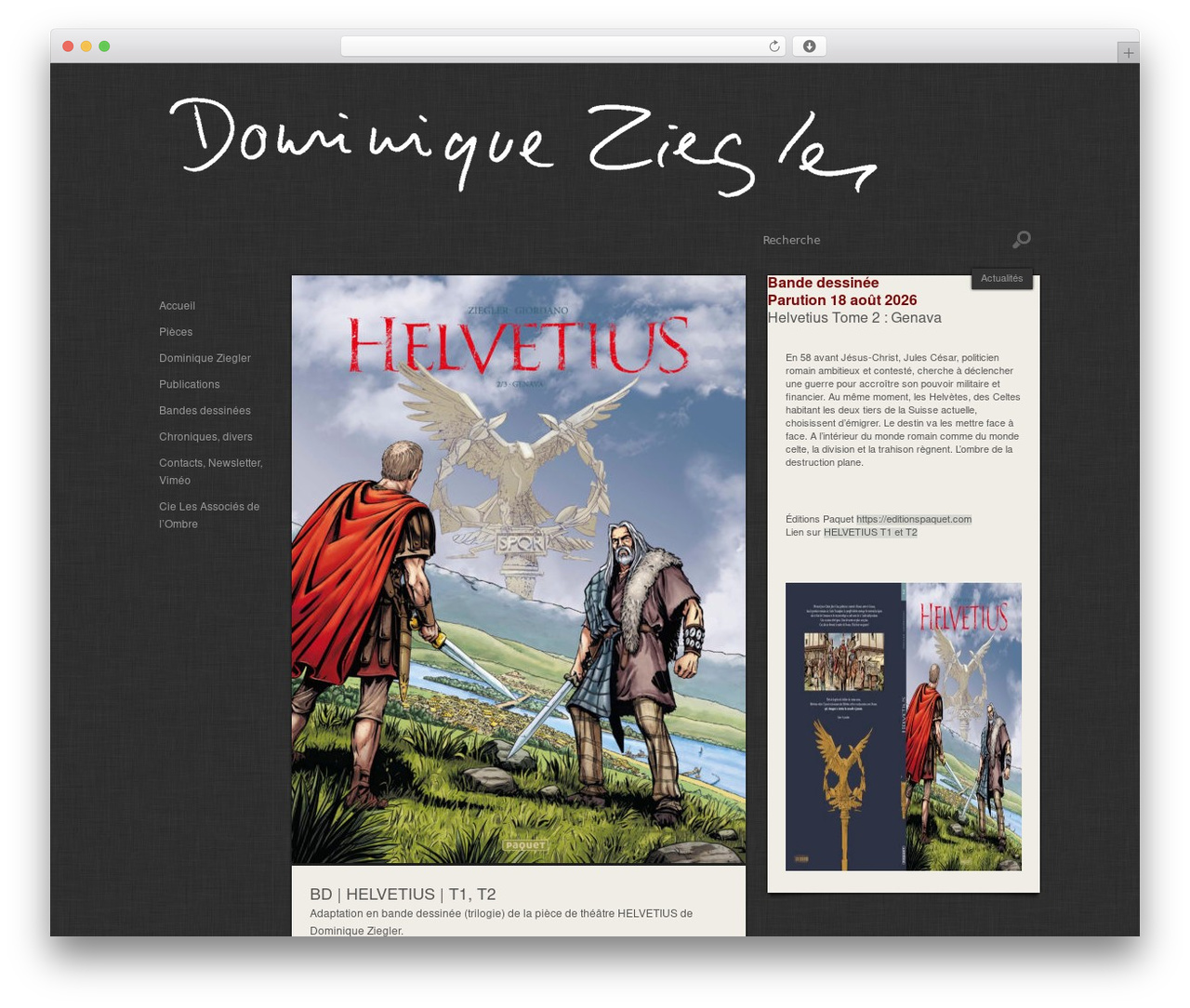 Attache WordPress theme - dominiqueziegler.com
