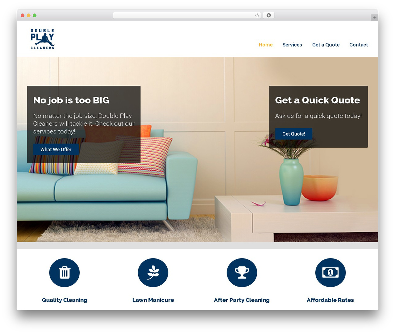 Best WordPress theme Worker - doubleplaycleaners.com
