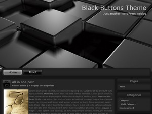 Black Buttons Theme WordPress theme by WP Town