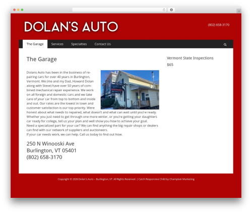Catch Responsive WordPress theme - dolansauto.com