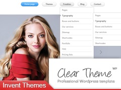 Clear Theme wallpapers WordPress theme by Invent Group