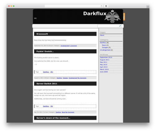 darkflux-black WordPress theme - darkflux.org