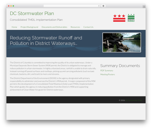 DC Stormwater Plan WordPress website theme - dcstormwaterplan.org