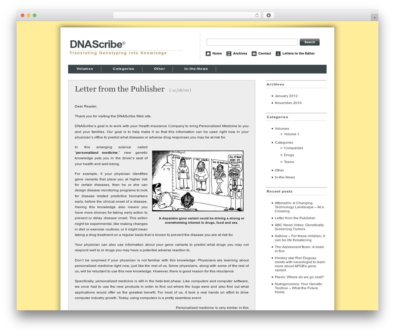 DNAScribe theme WordPress - dnascribe.com DNAScribe theme WordPress - dnascribe.com