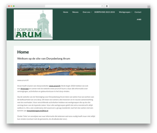 EcoCoded WordPress theme - dorpsbelangarum.nl