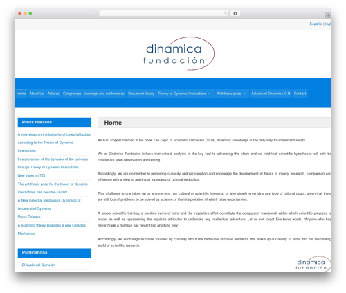 inCreate WordPress theme - dinamicafundacion.com