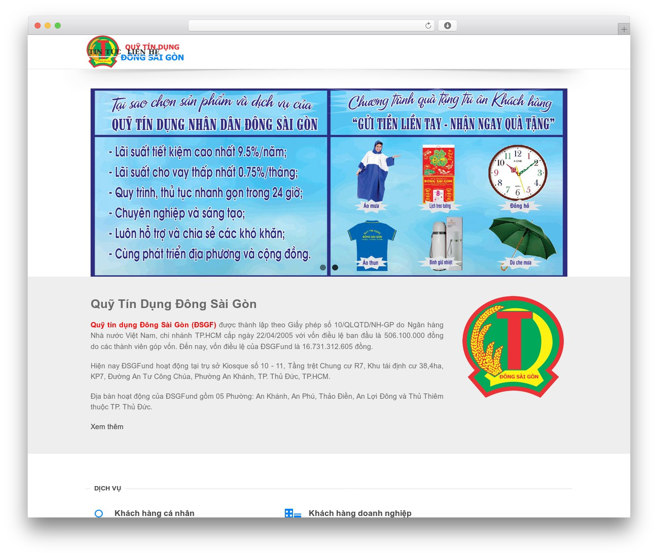 Kickstart WordPress theme - dongsaigonfund.com