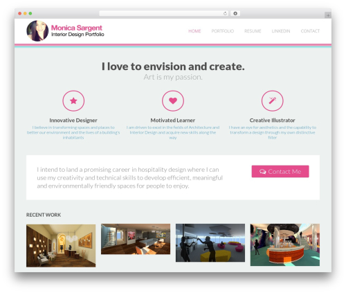 Lorencia personal WordPress theme - drawdesignlive.com