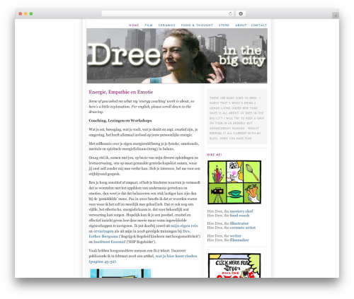Minima Plus WordPress theme design - dreeinthebigcity.com
