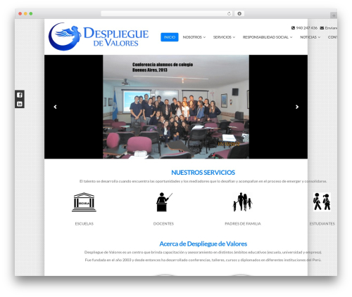 MX WordPress theme - desplieguedevalores.com