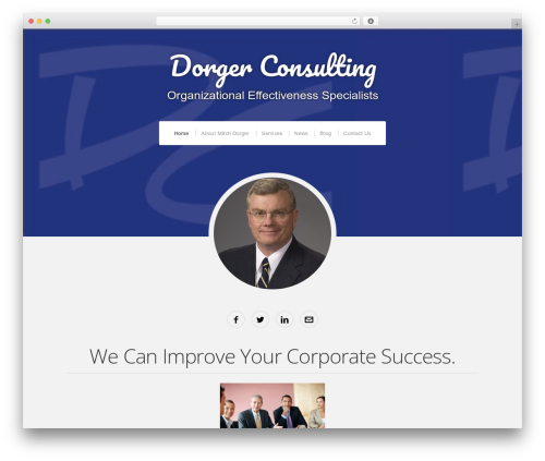 Profile WordPress theme - dorgerconsulting.com