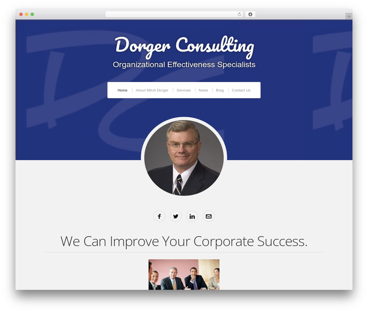 Profile WordPress theme - dorgerconsulting.com