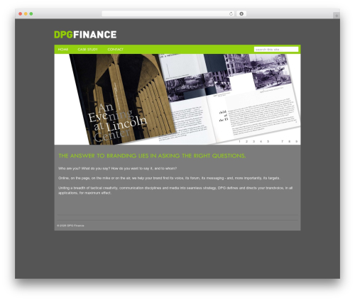 Styled WordPress theme - dpg-finance.com