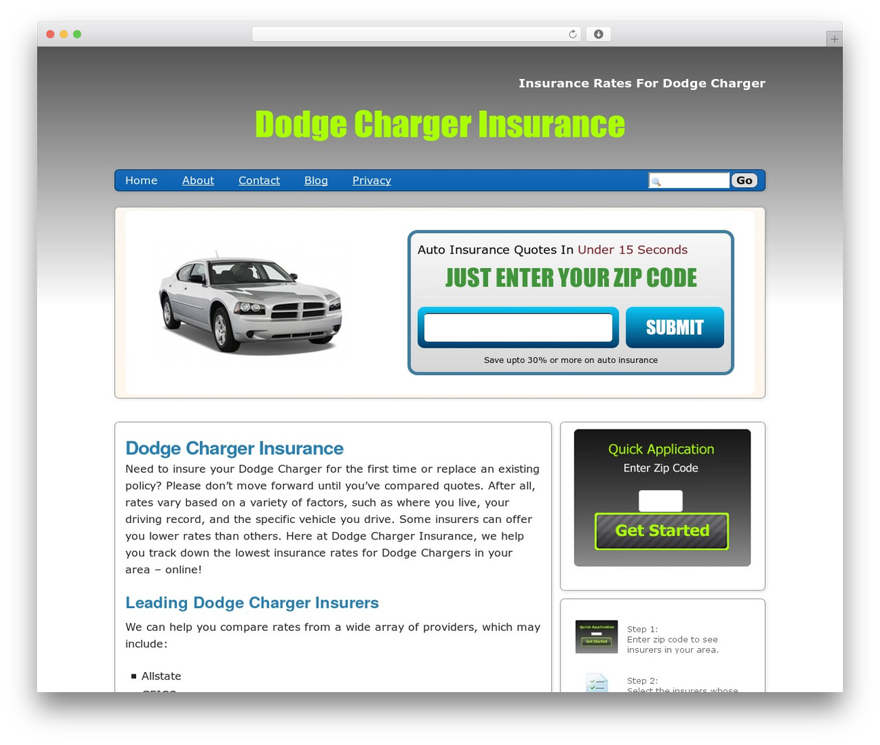 Theme WordPress Semiologic Pinnacle - dodgechargerinsurance.com