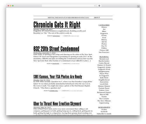 Theme WordPress Howler - dogpatchhowler.com