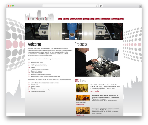 Theme WordPress Skeleton Template - durhammagnetooptics.com