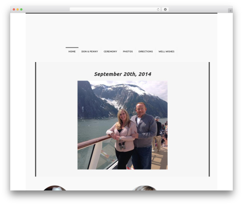 Unique WordPress hotel theme - donandpennyswedding.com