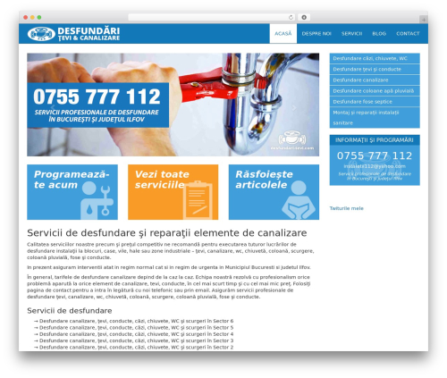 upBootWP WordPress theme design - desfundari-tevi.com