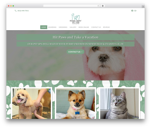 WordPress theme Beacon Theme - homeawaypetspa.com