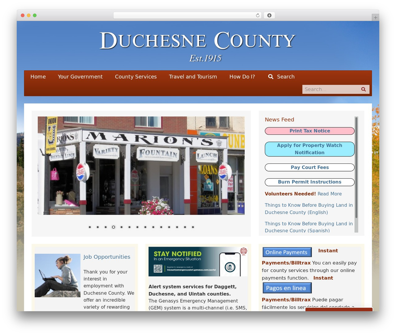 WordPress theme Genesis - duchesne.utah.gov