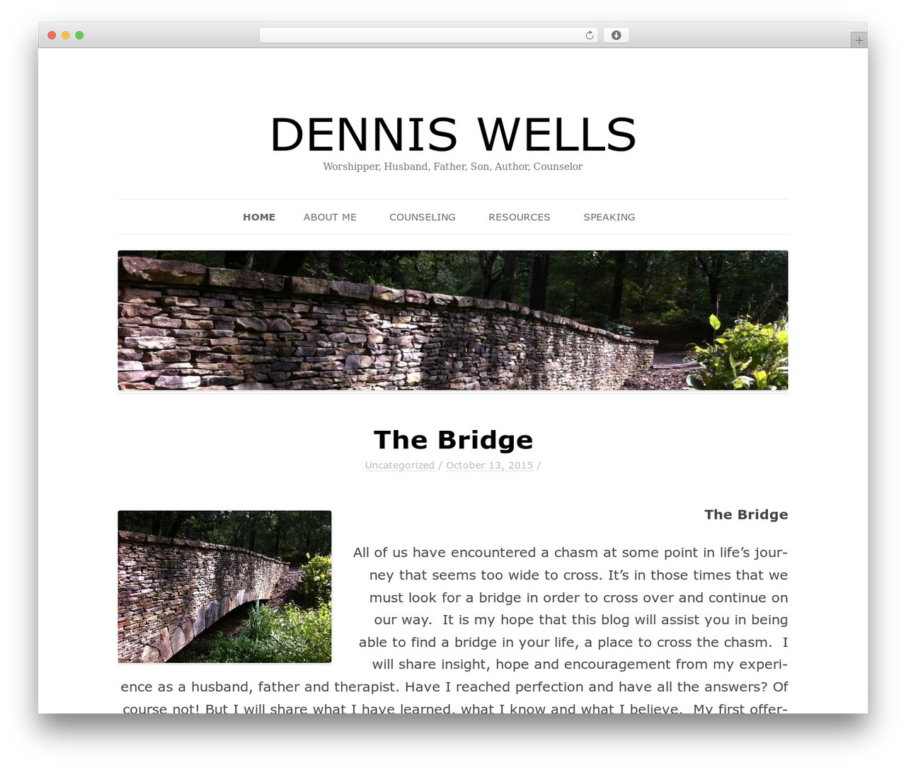 WordPress website theme BadJohnny - denniswells.com
