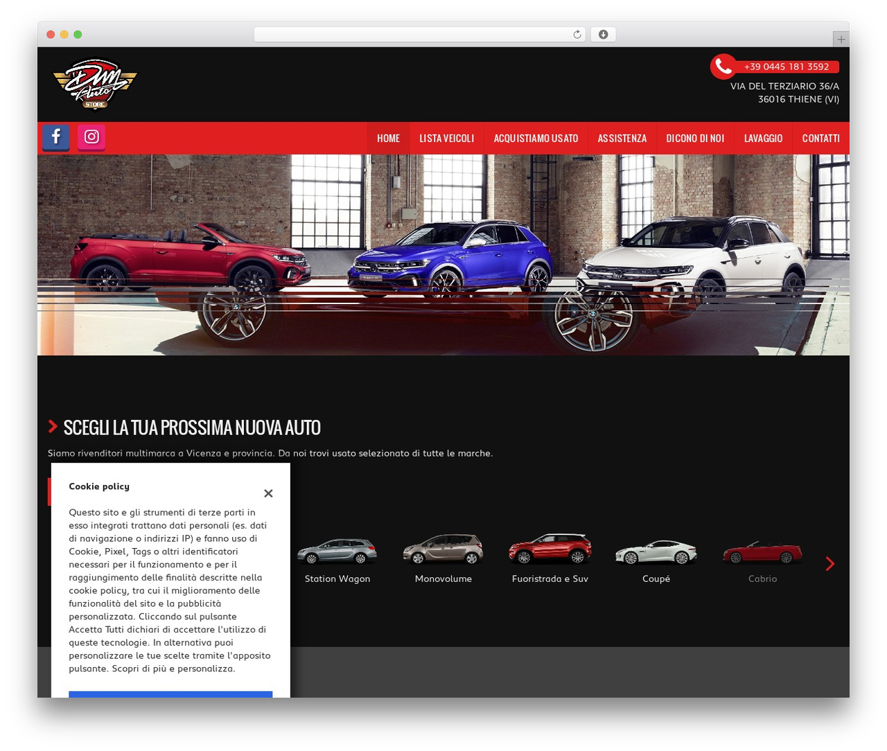WordPress website theme GestionaleAuto.com - dmautostore.com