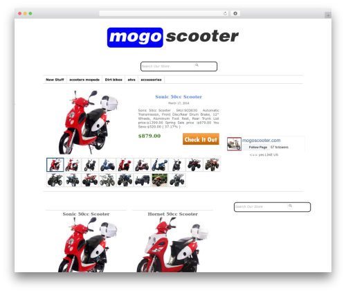 Ajaxy search form WordPress plugin - mogoscooter.com