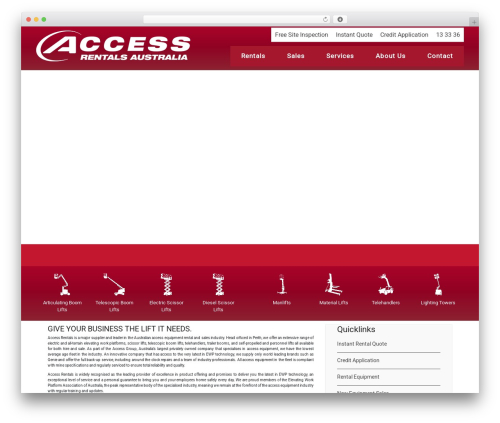 Mega slider WordPress plugin - www.accessrentals.net.au