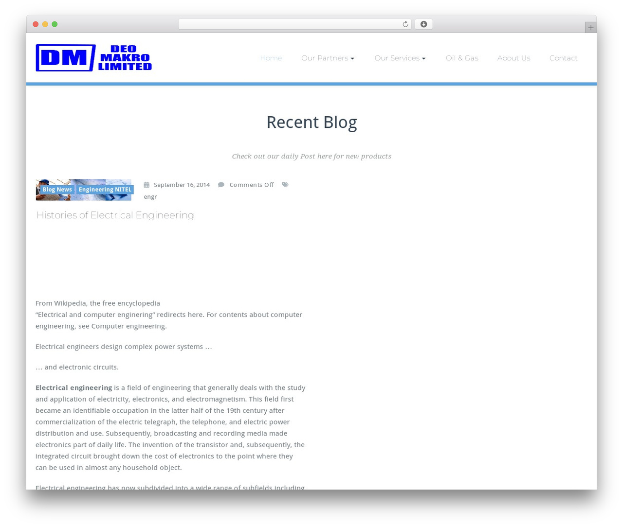 Busiprof top WordPress theme - deomakrolimited.com