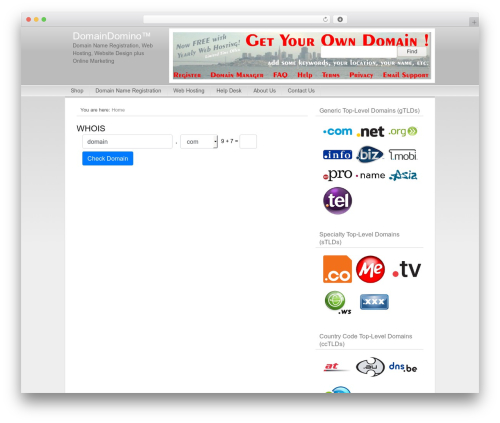 Catalyst WordPress theme - domaindomino.com
