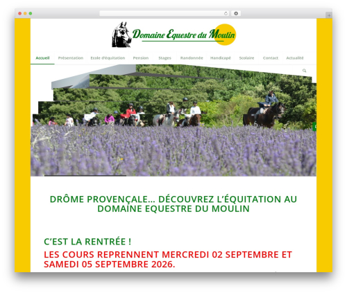 Enfold theme WordPress - domaine-equestre-du-moulin.com