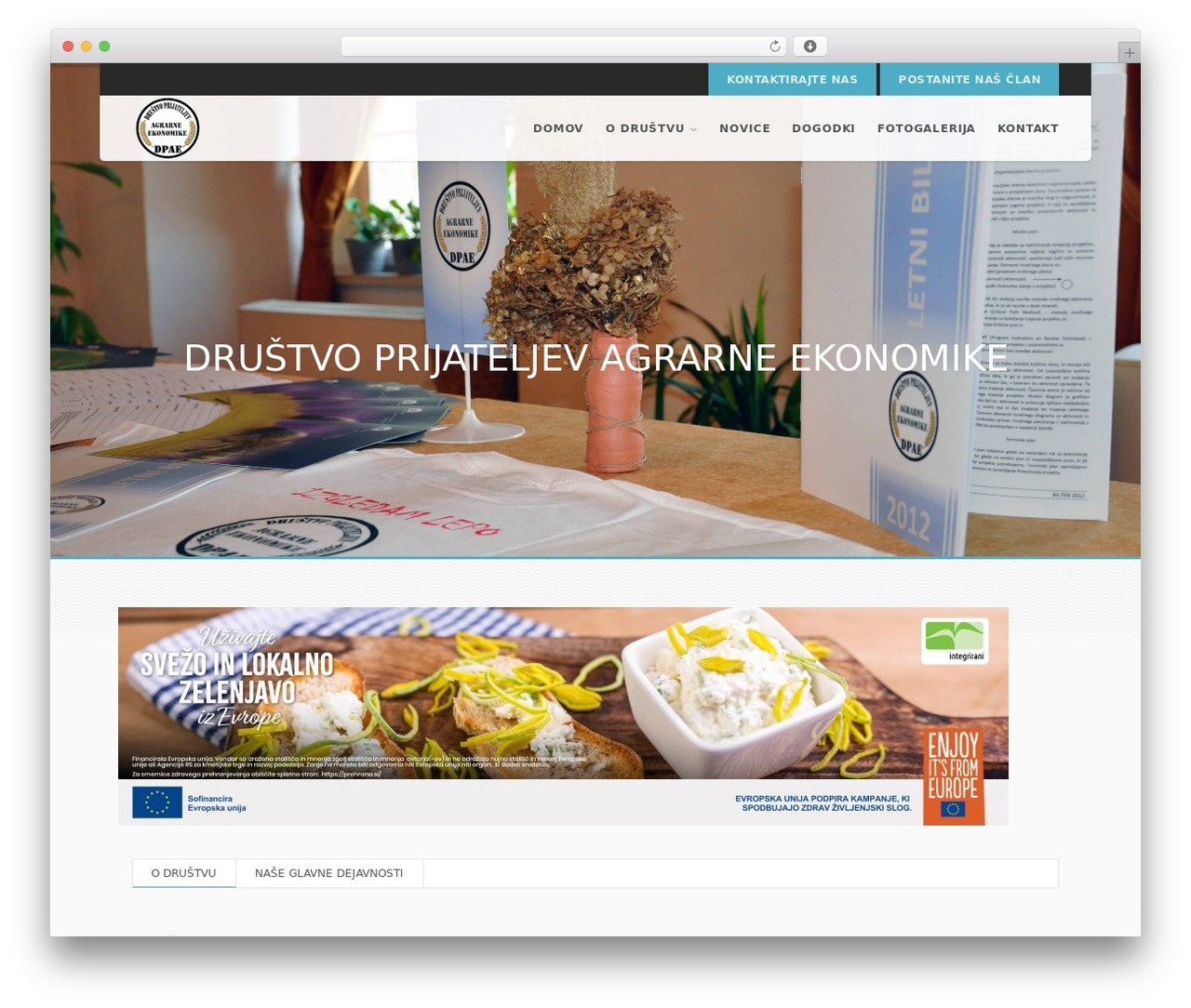 GAEA WordPress theme - dpae.si