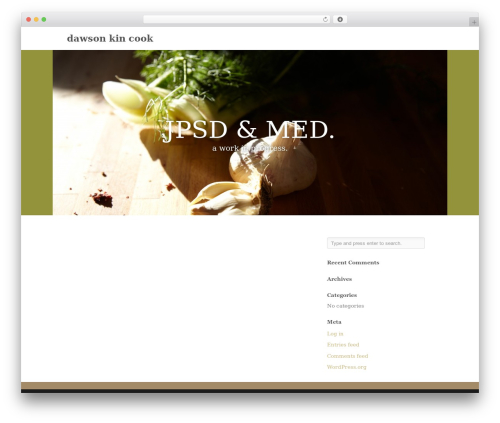 Hero WordPress website theme - dawsonkincook.com