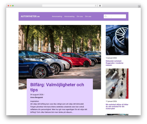 Klikko 5d WordPress theme - autonyheter.se