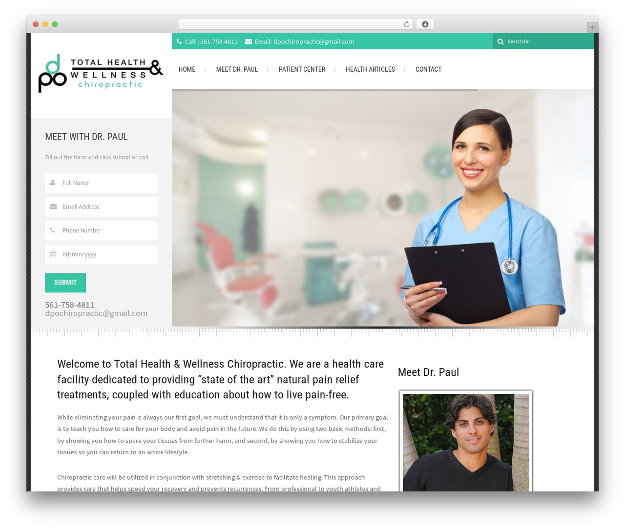 PHARMAPLUS WP theme - dpochiropractic.com