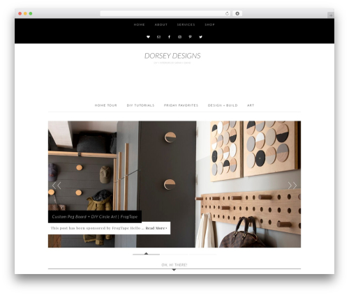 Savory Theme WordPress theme design - dorseydesigns.com