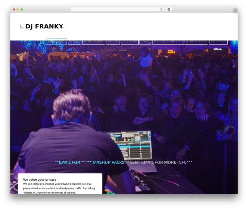 Sonorama WP theme - djfranky.be