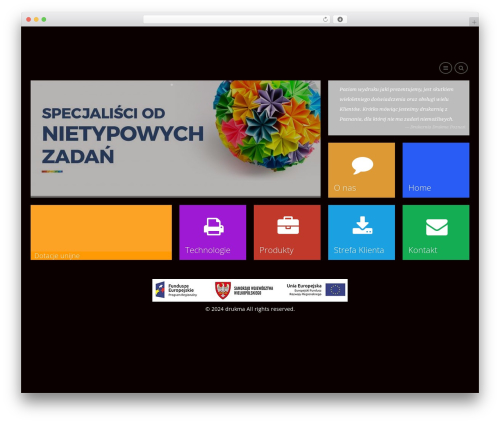 Theme WordPress Flat Metro - drukma.pl