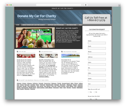 Theme WordPress iCompany - donatemycarforcharity.com