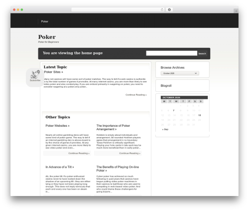 Tuaug4 WordPress theme - dreamzoticpoker.com