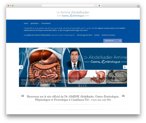 WordPress theme Evolution - docteuramine.com