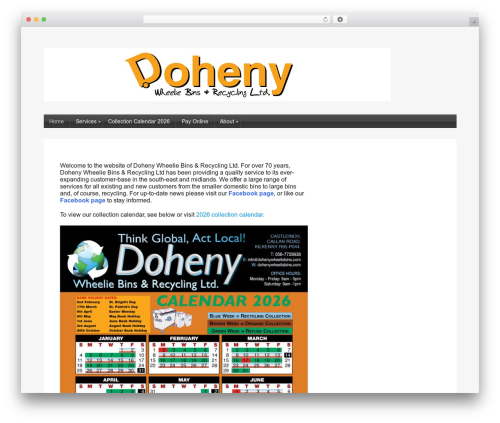 WordPress theme Startup - dohenywheeliebins.com