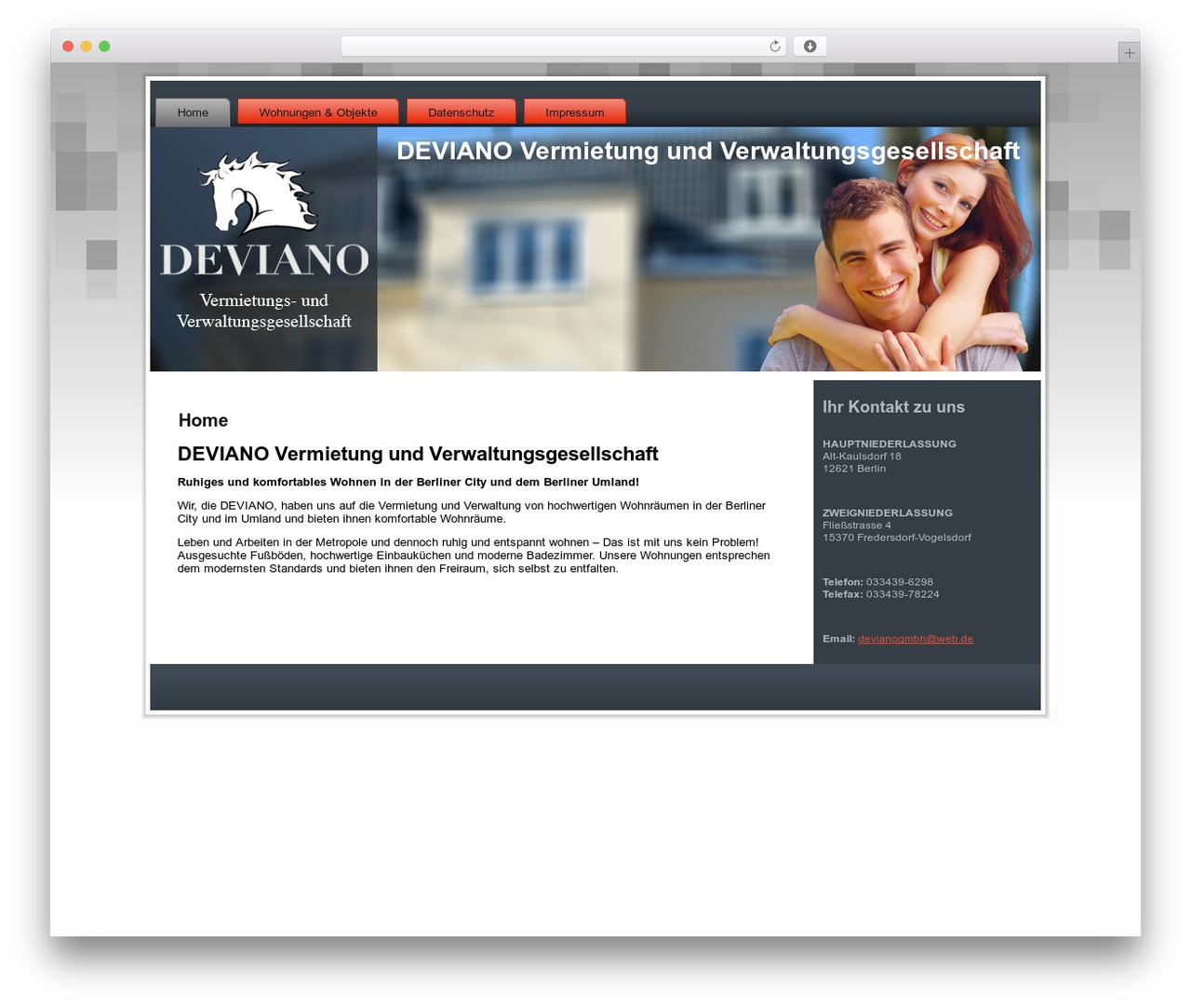 WordPress theme deviano - deviano.de