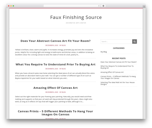 WordPress theme Doo - fauxfinishingsource.com