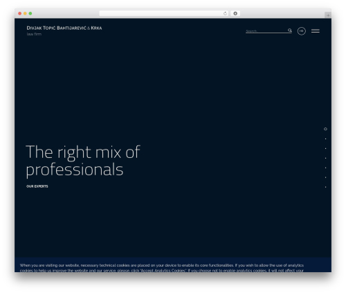 WordPress theme DTB Theme - dtb.hr