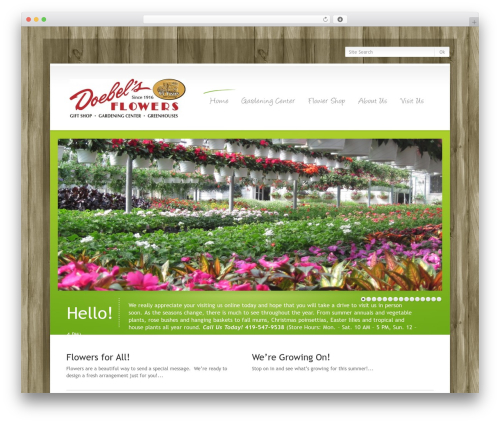 WP theme WordPress Theme Number - doebelsflowers.com