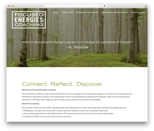 Best WordPress theme Atomic - focusedenergiescoaching.com