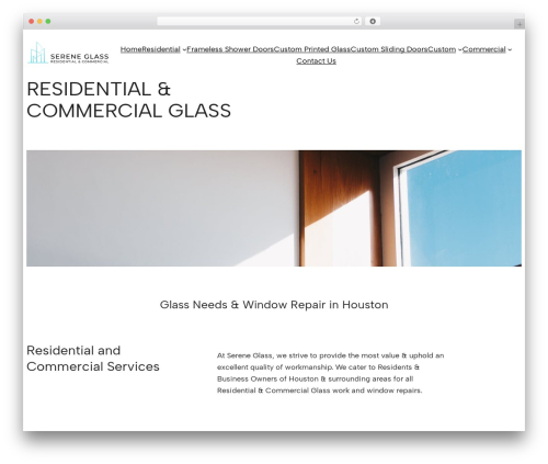 Blockbase WordPress store theme - sereneglass.com