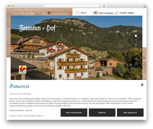 Divi WordPress theme - formsunhof.com